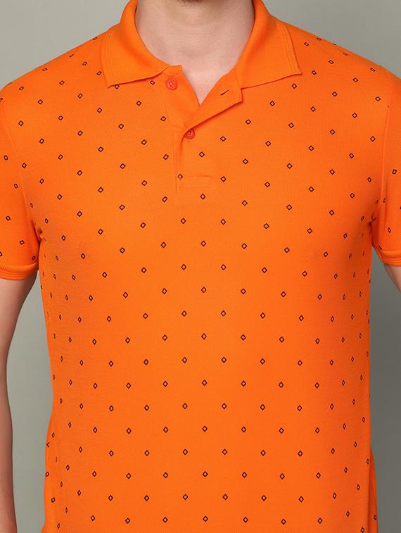 men polo neck all-over print t-shirt - 21062364 - Standard Image - 3