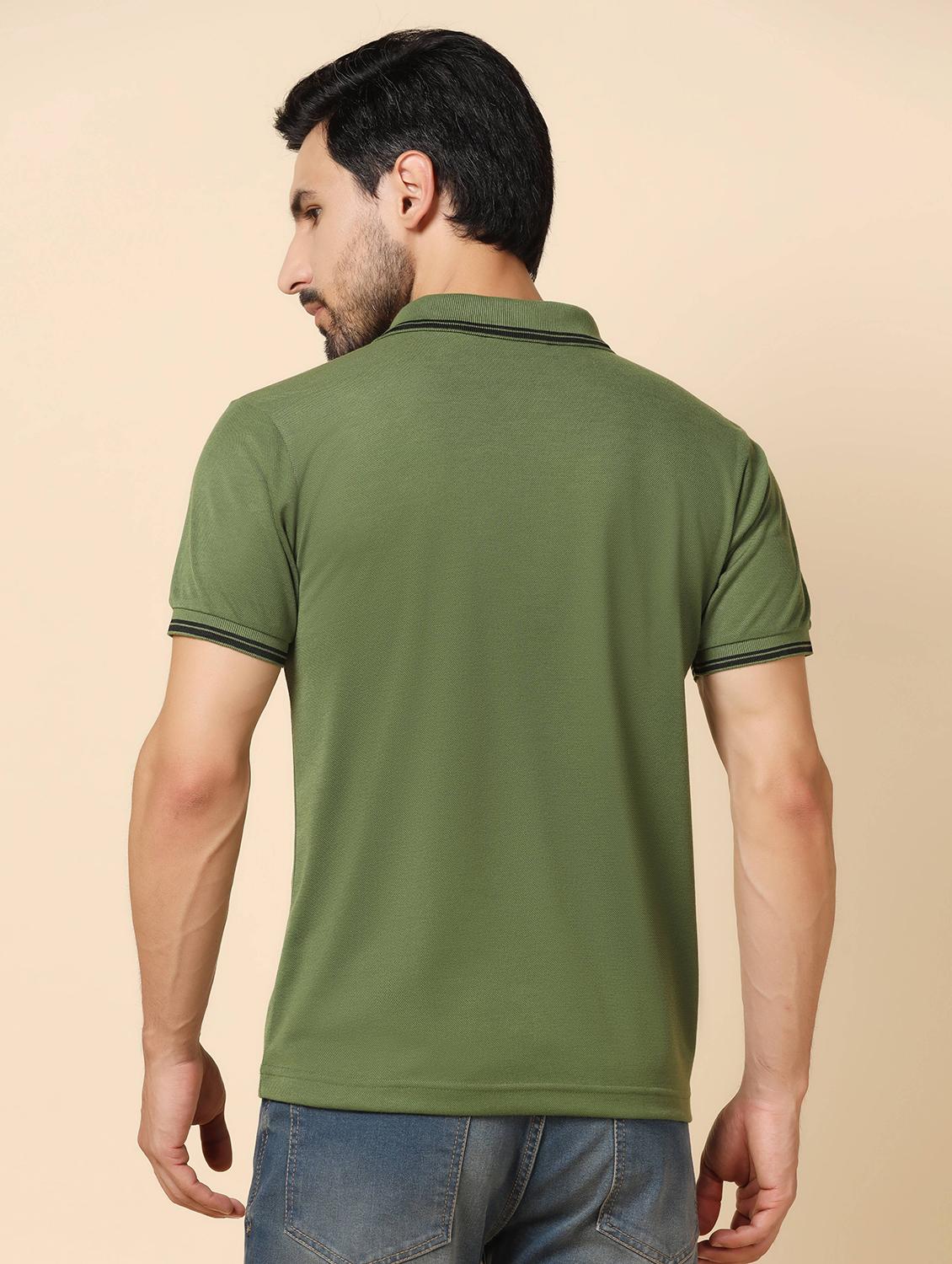men polo neck plain t-shirt combo - 21062640 - Standard Image - 3