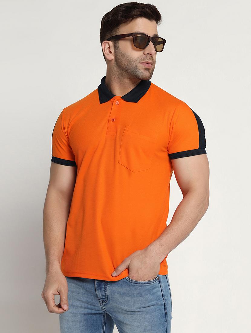 men color block polo t-shirt - 21062870 - Zoom Image - 0