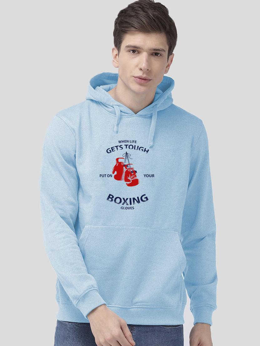 men front print hooded sweatshirt - 21065622 - Zoom Image - 0