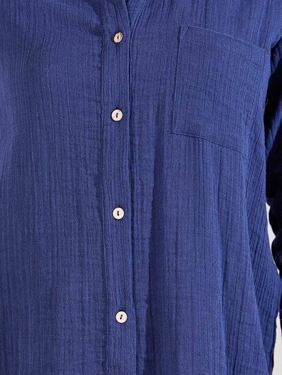 women solid oversized shirt - 21066211 - Standard Image - 5