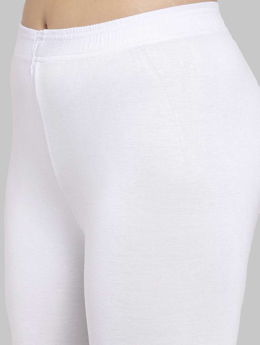 women solid white cotton capri - 21066795 -  Standard Image - 3