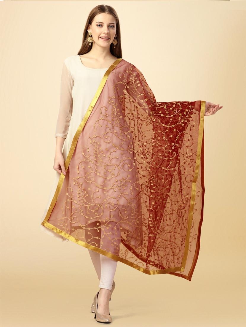women embroidered dupatta - 21067071 - Zoom Image - 0