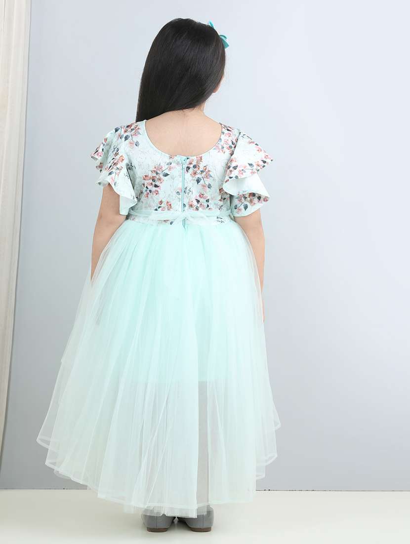 light blue floral printed frock - 21067275 - Standard Image - 3