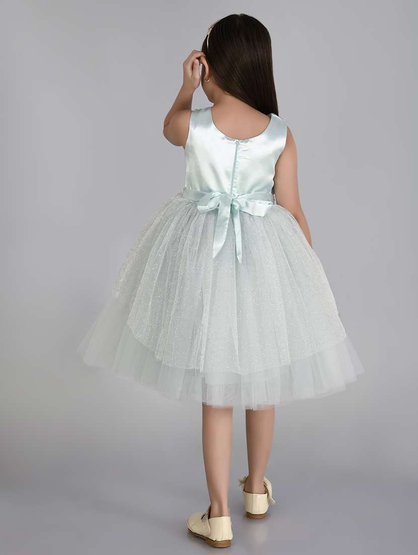 girls round neck net layered frock - 21067368 -  Standard Image - 3