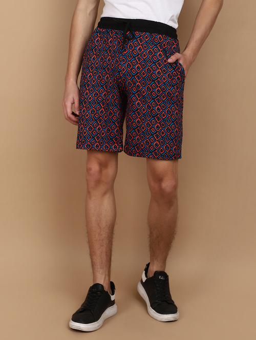 men printed cotton short - 21067783 - Standard Image - 0