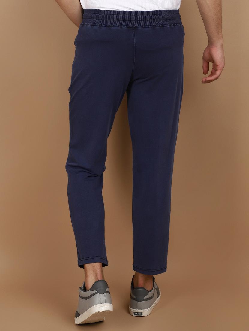 men solid cotton full length track pant - 21067788 - Standard Image - 3