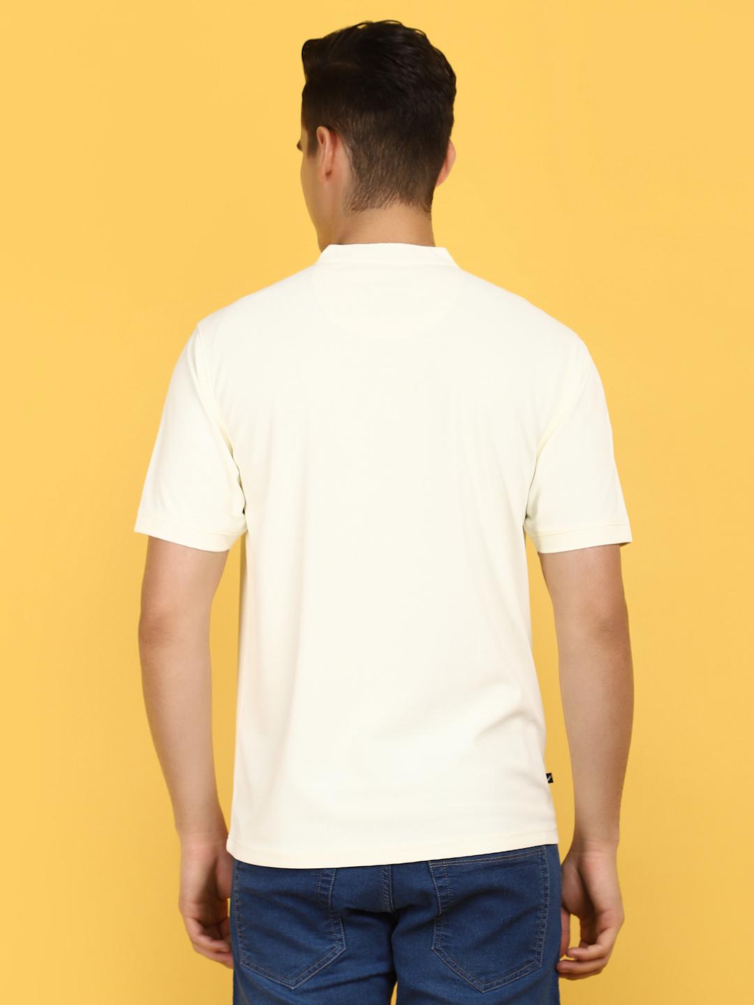 off white fancy fabric tshirt - 21067841 - Standard Image - 5