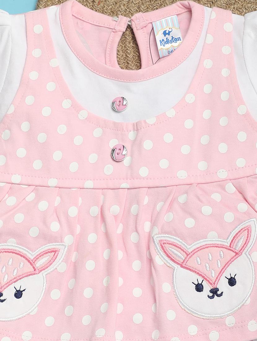 kids pink cotton frock - 21067992 - Standard Image - 3