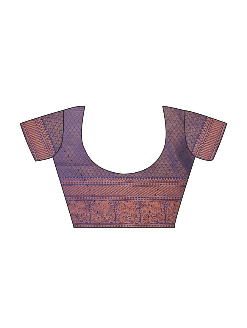 women printed bordered saree with blouse - 21068396 - Standard Image - 3