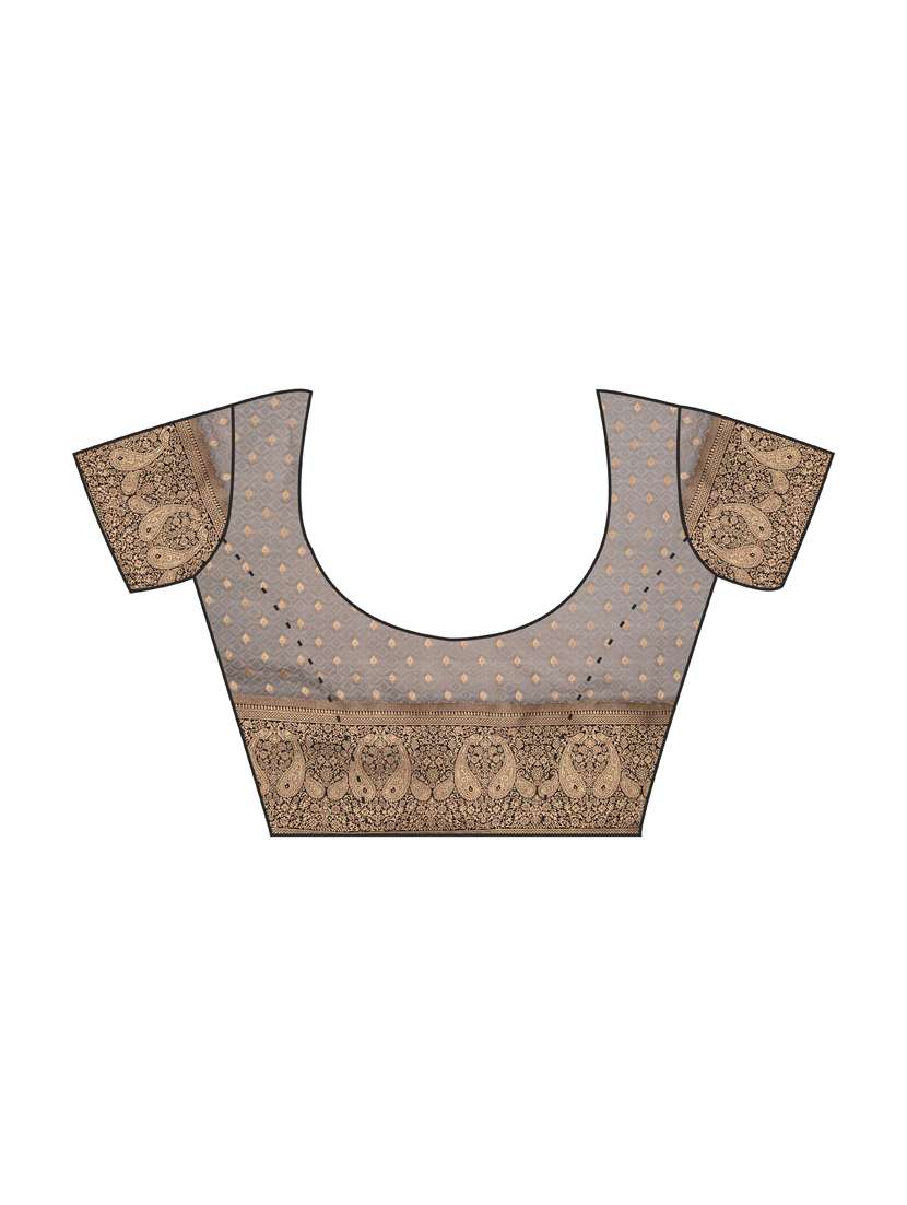 women self design kanjivaram saree with blouse - 21068422 - Standard Image - 3