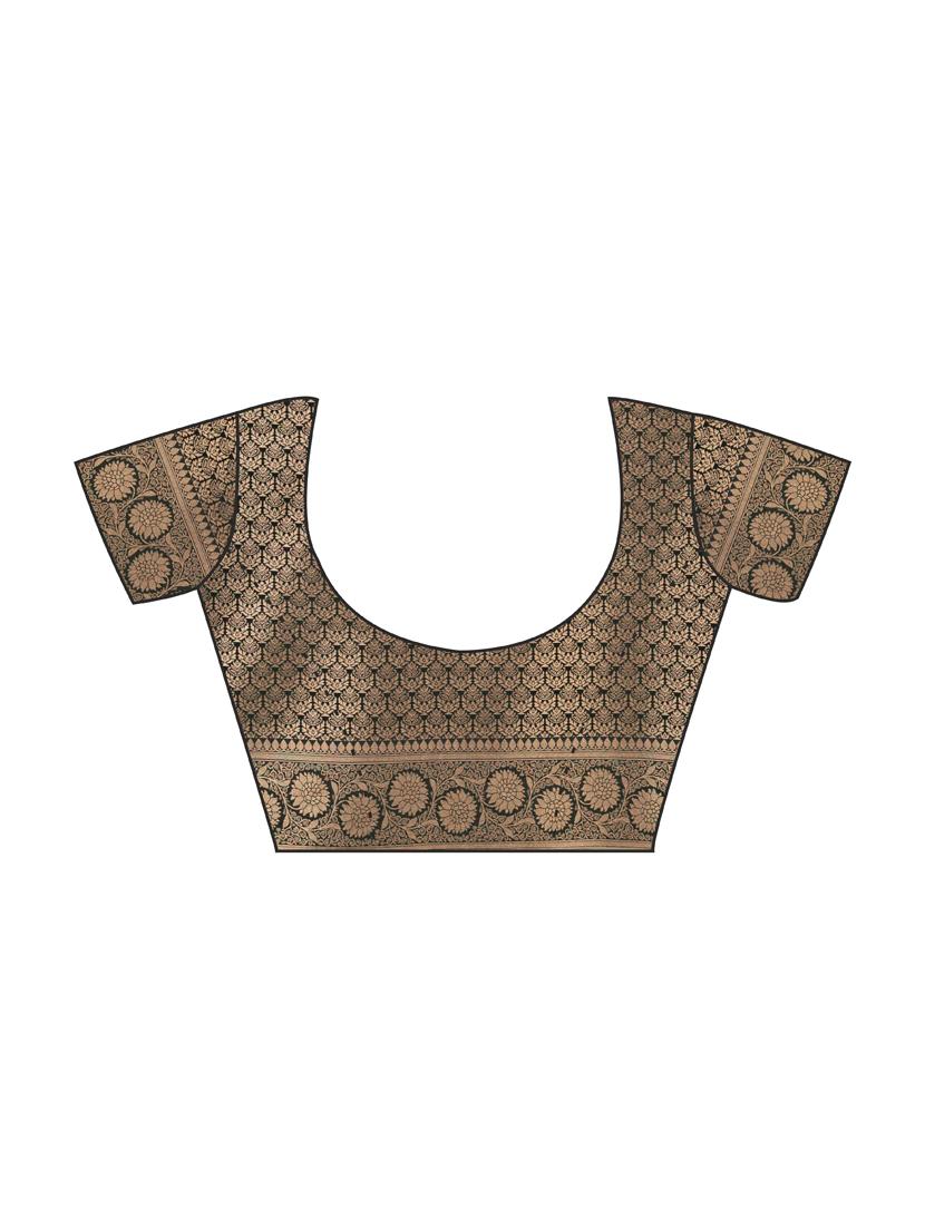 women self design kanjivaram saree with blouse - 21068423 - Standard Image - 3