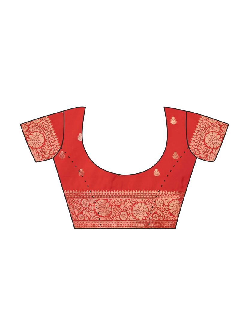 women self design kanjivaram saree with blouse - 21068428 - Standard Image - 3