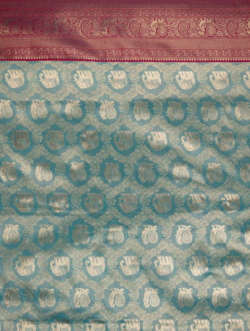 women self design kanjivaram saree with blouse - 21068461 -  Standard Image - 5