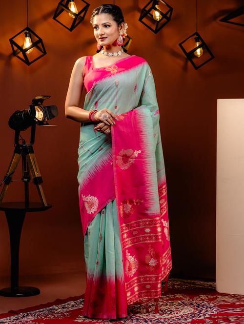 women self design bordered saree with blouse - 21068469 -  Standard Image - 0