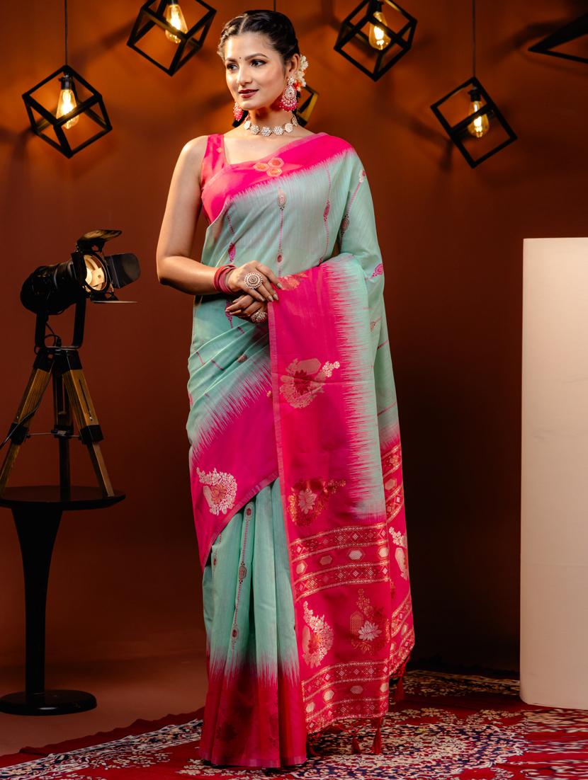 women self design bordered saree with blouse - 21068469 -  Zoom Image - 0