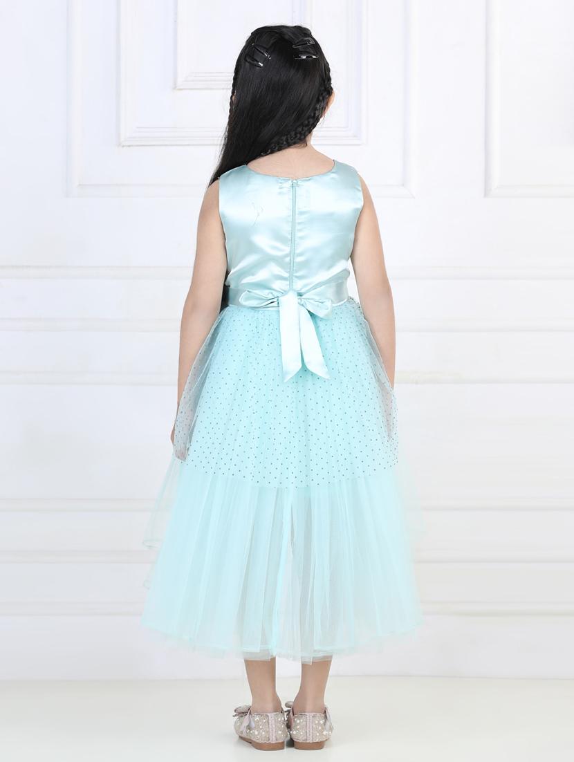girls round neck net frock - 21068568 - Standard Image - 3