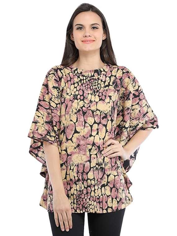 women black printed kaftan top - 21069182 -  Zoom Image - 0