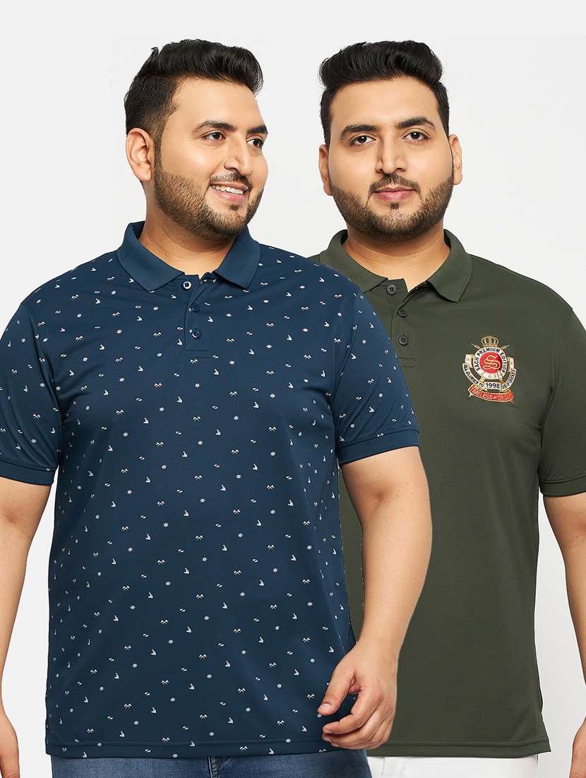 men combos pack of polo neck t-shirts - 21069471 -  Zoom Image - 0
