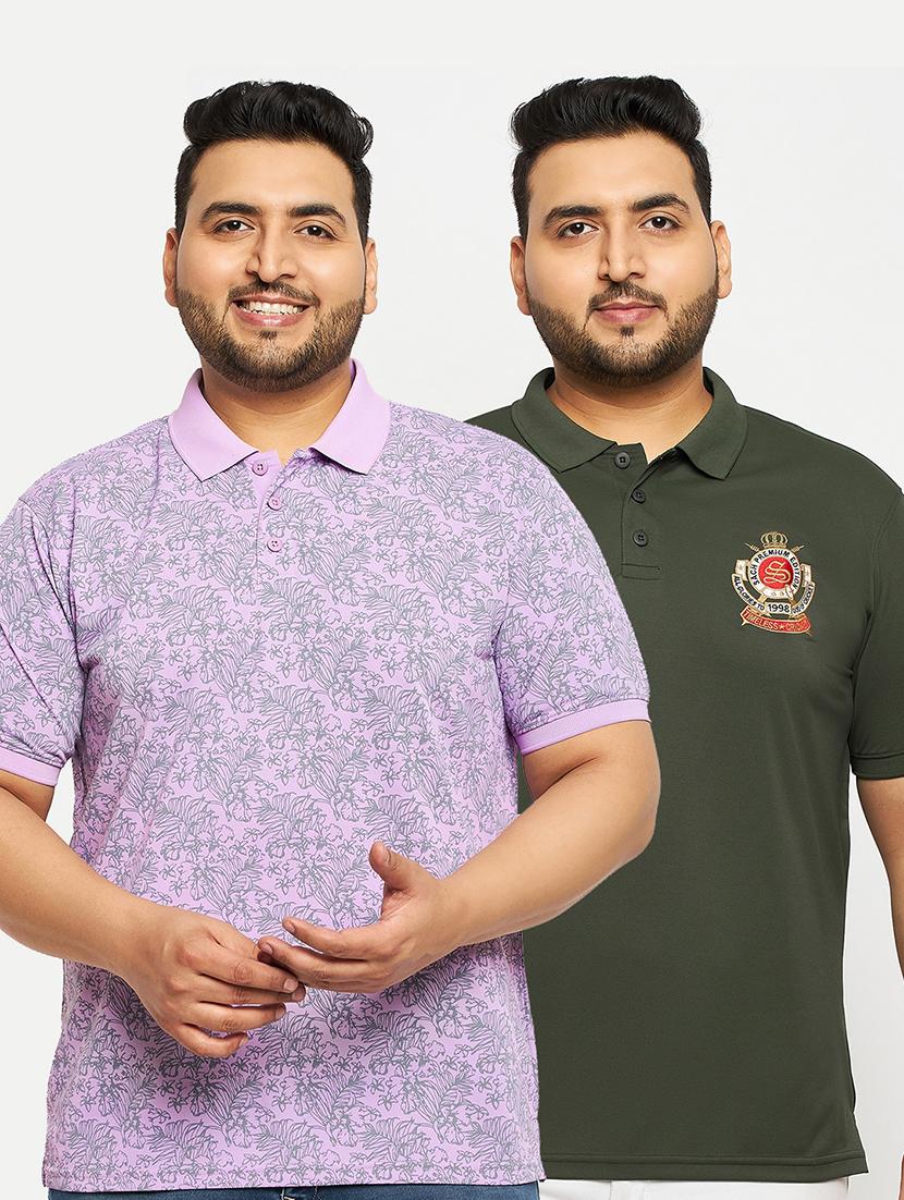 men pack of 2 polo t-shirts