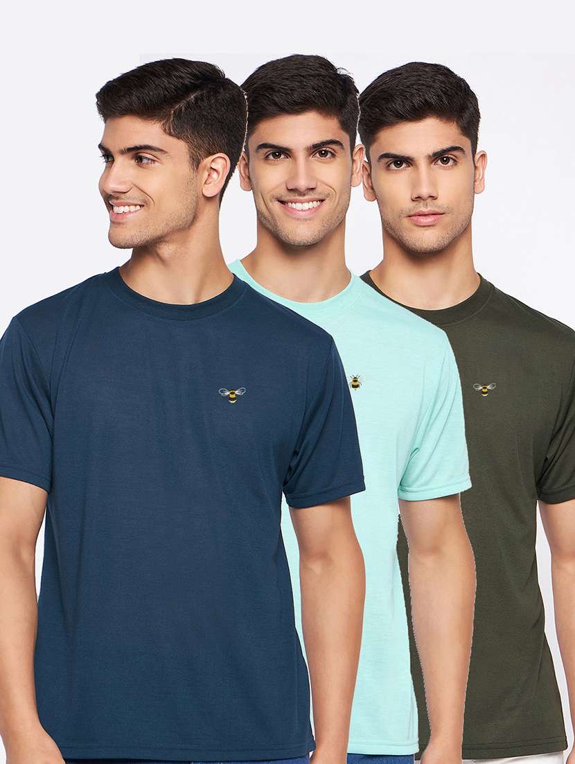 men pack of 3 solid t-shirts