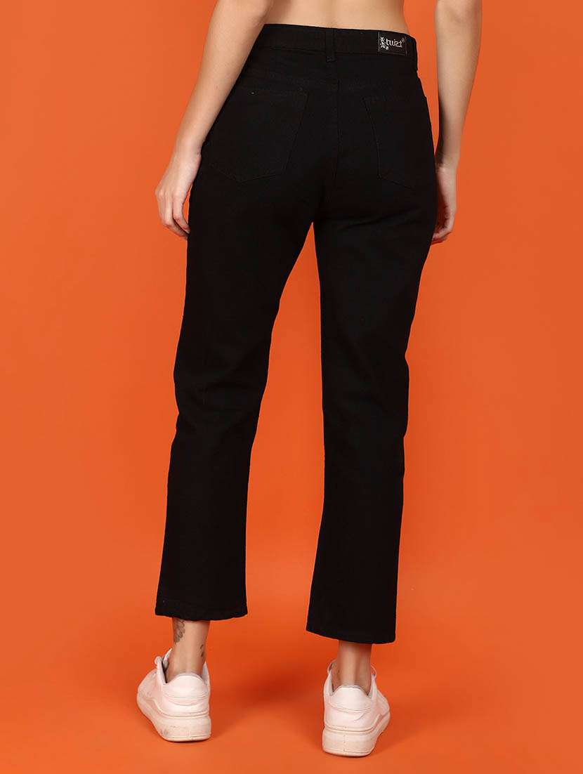 black cotton jeans - 21070233 -  Standard Image - 3