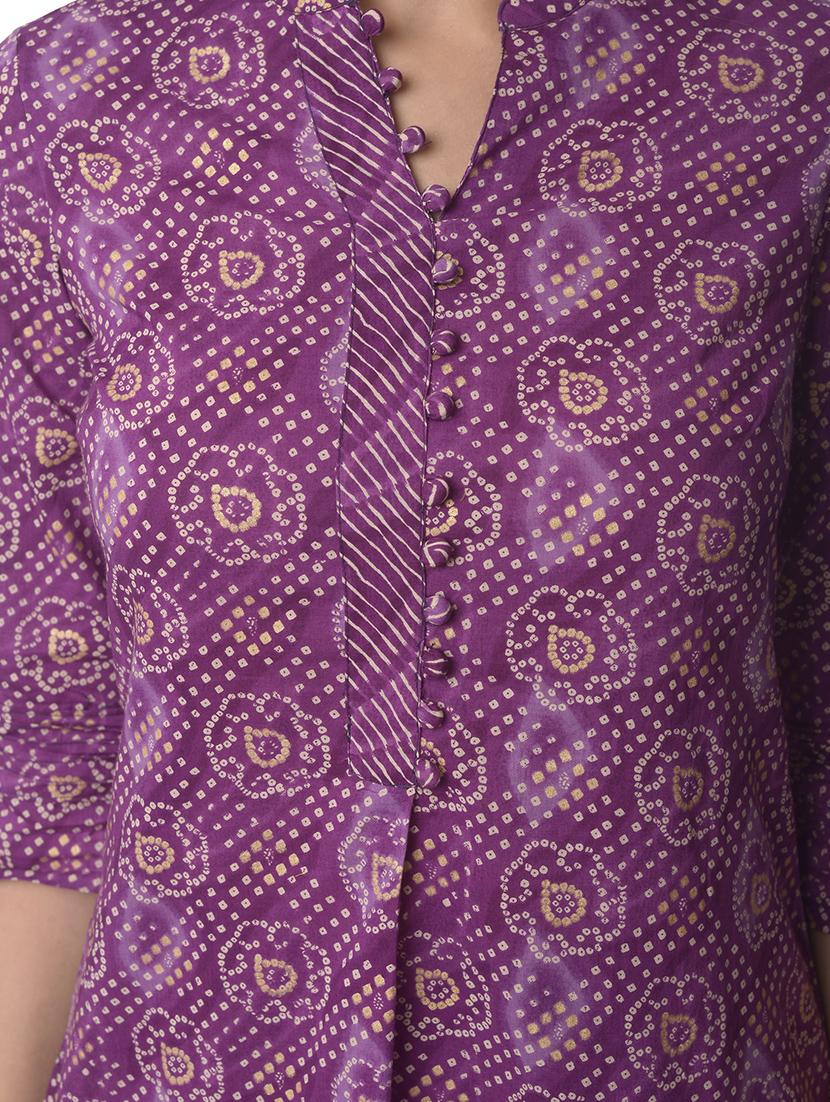 women three quarter sleeve straight kurta - 21070467 - Standard Image - 3