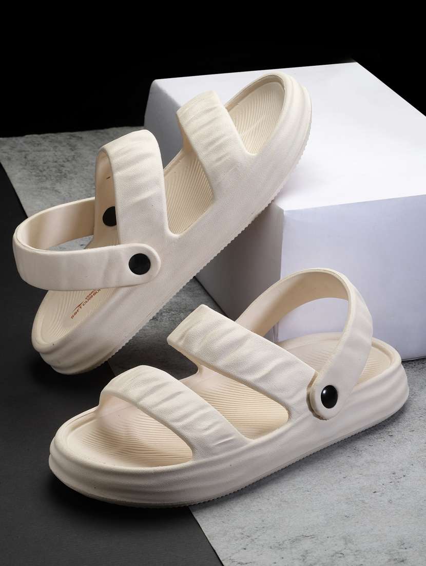 women beige back strap sandal