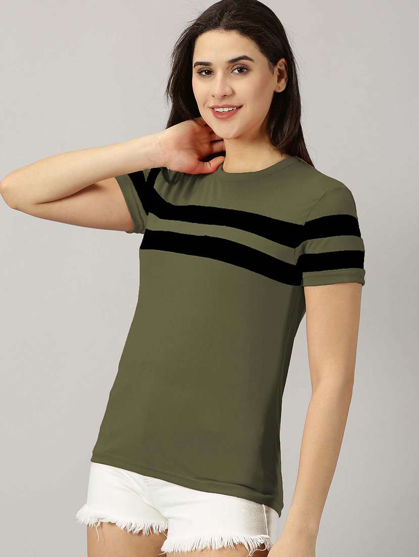 women striped t-shirt