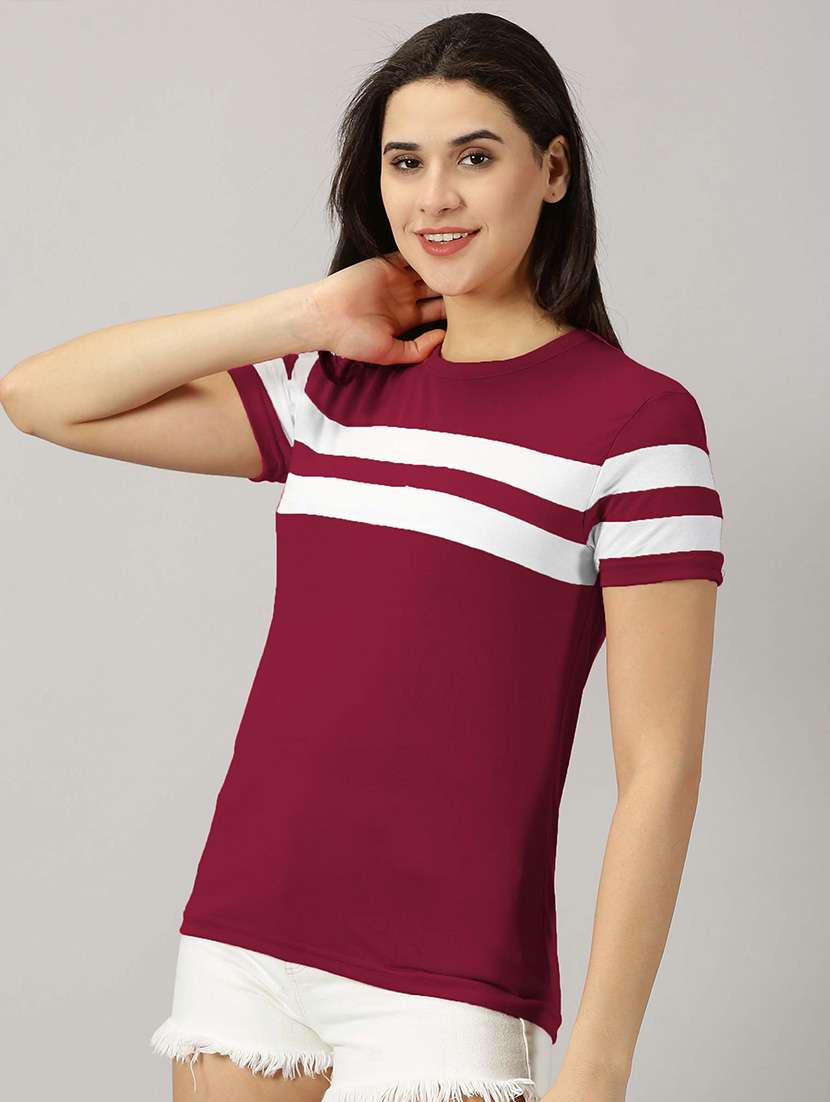 women striped t-shirt
