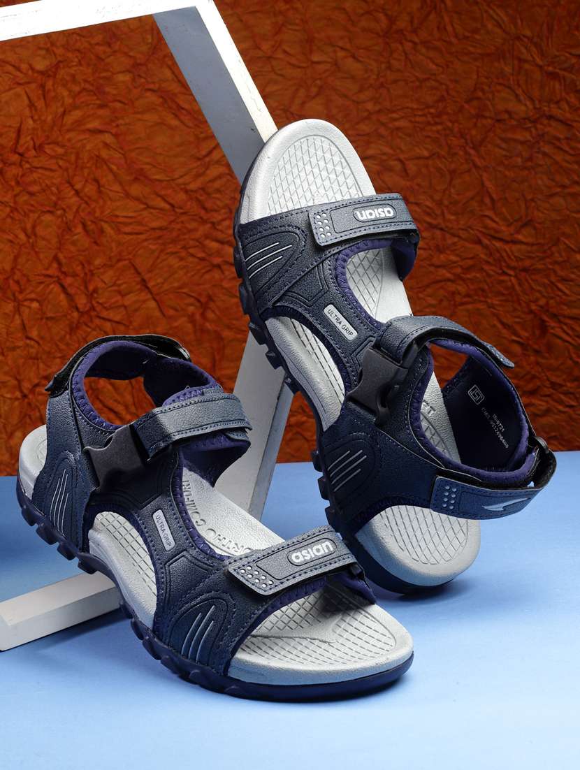 men blue back strap floater