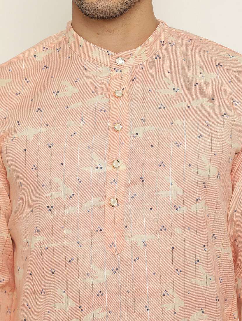 men cotton kurta pyjama ethnic wear set - 21072258 - Standard Image - 5