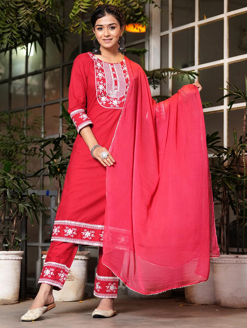 women three quarter sleeve suit set - 21072654 - Zoom Image - 0