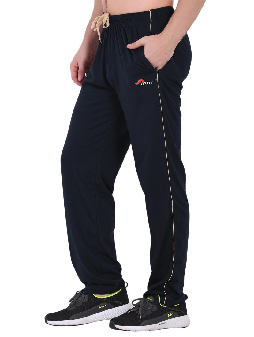men mid rise full lenght track pant