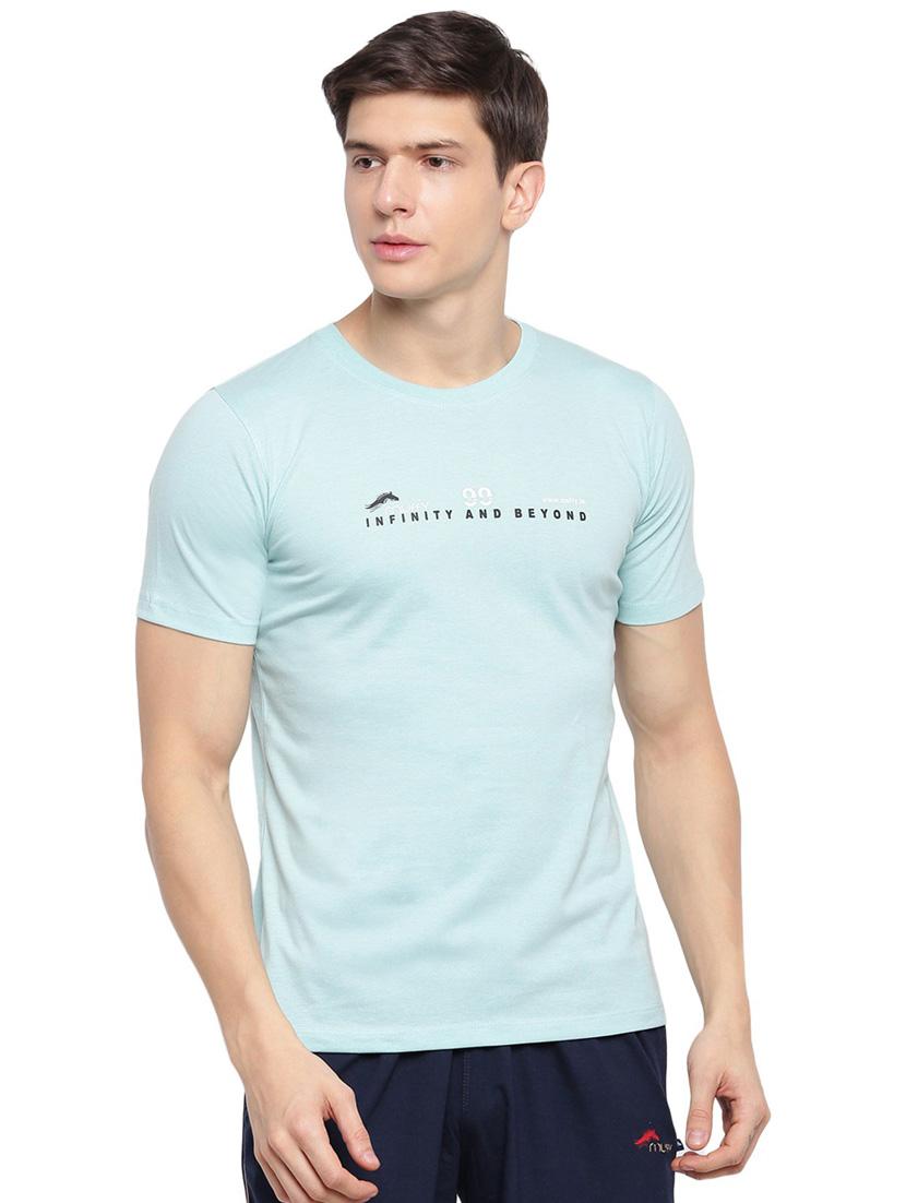 men chest print short sleeve t-shirt