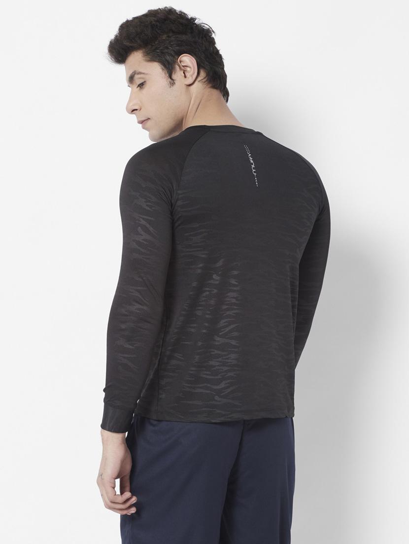 men self design round neck t-shirt - 21072781 - Standard Image - 3