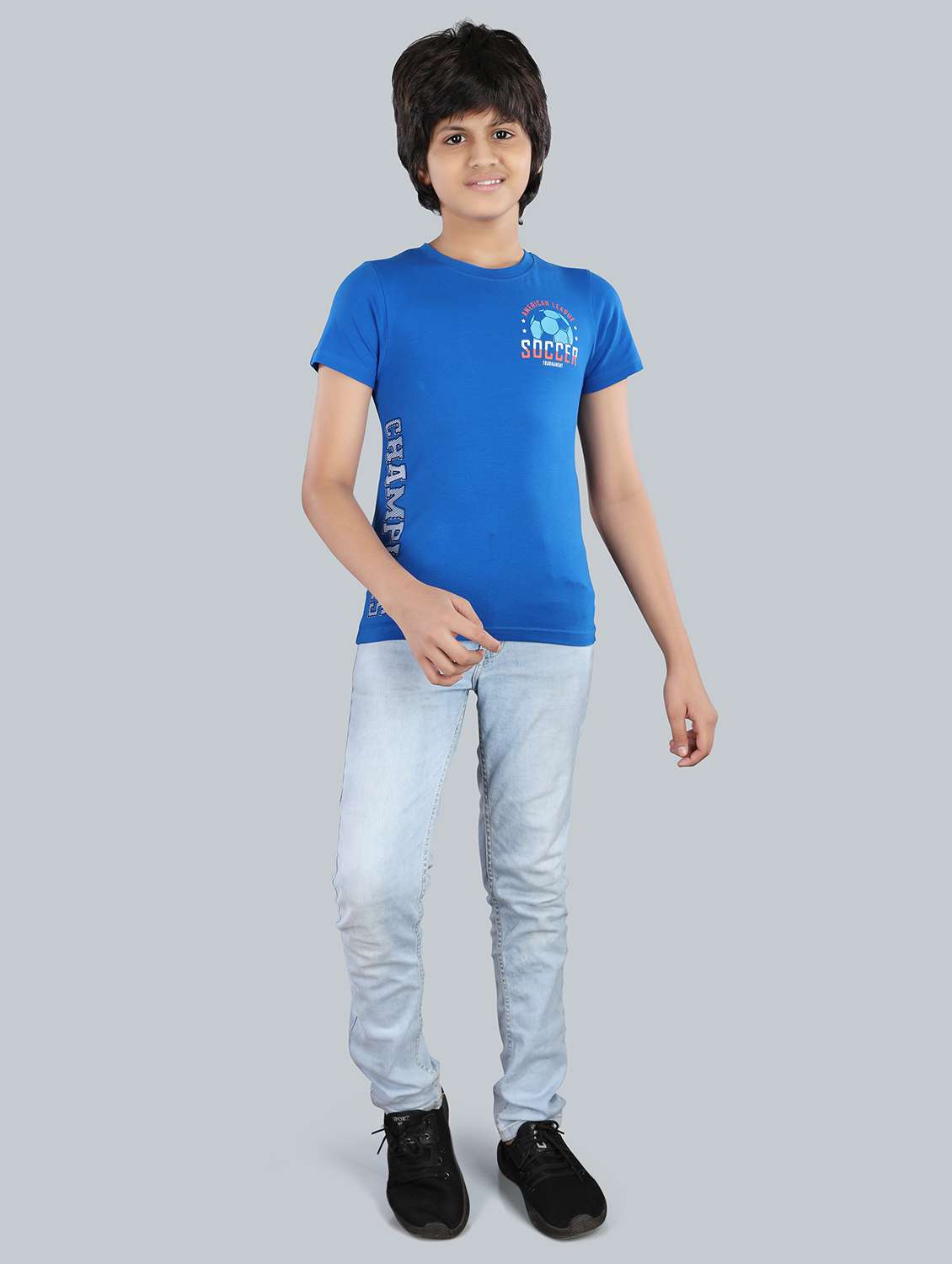 boys placement print cotton t-shirt - 21073193 - Standard Image - 3