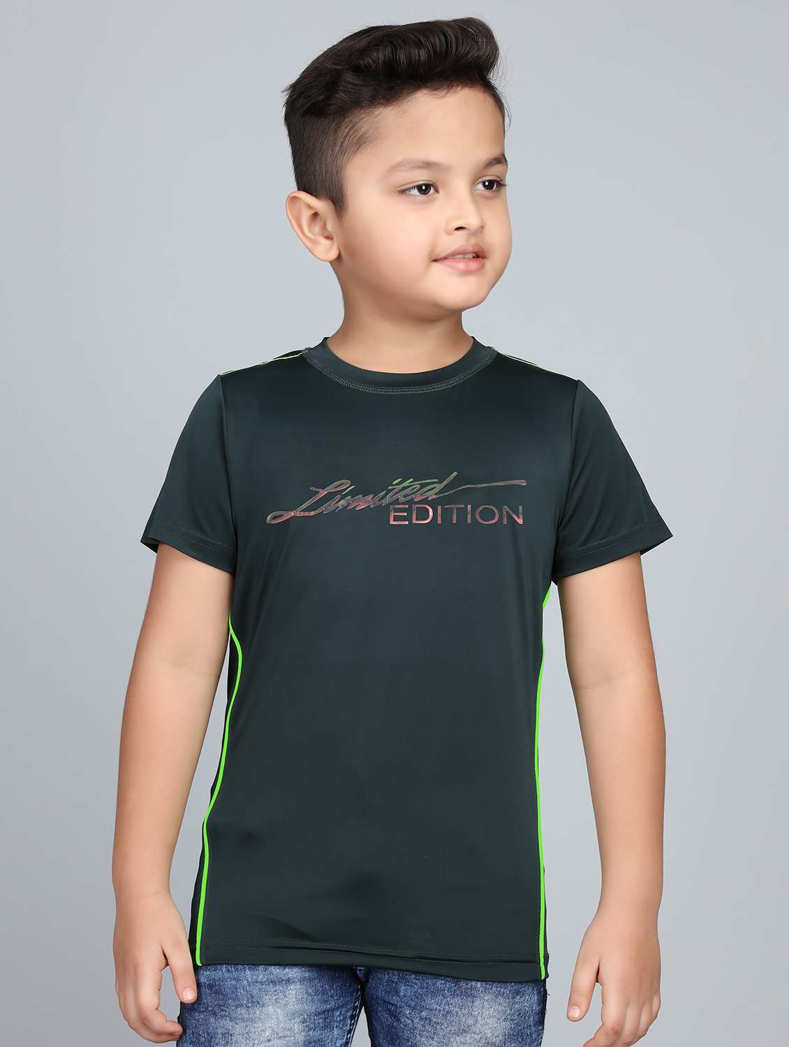 boys chest print short sleeve t-shirt