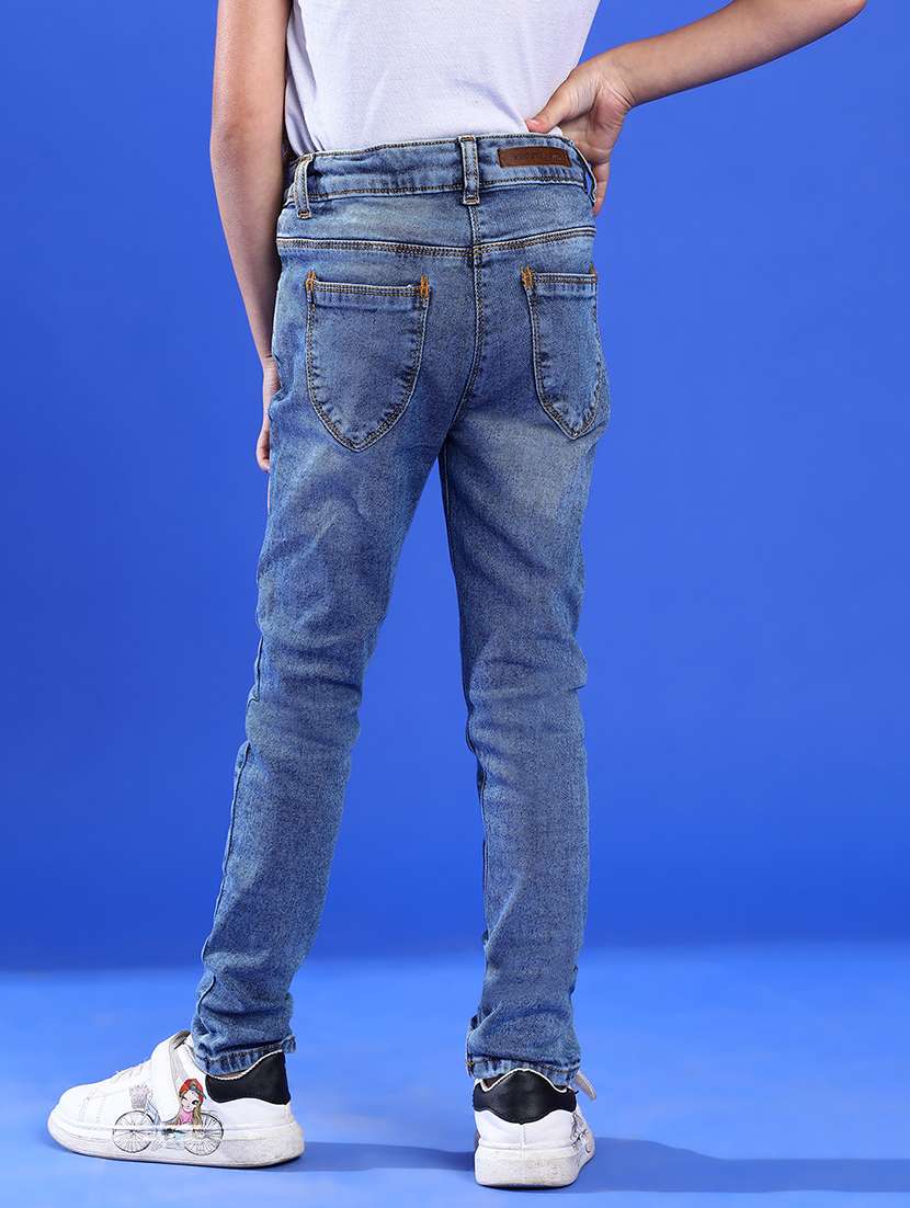 girls plain slim fit jeans - 21073846 -  Standard Image - 3