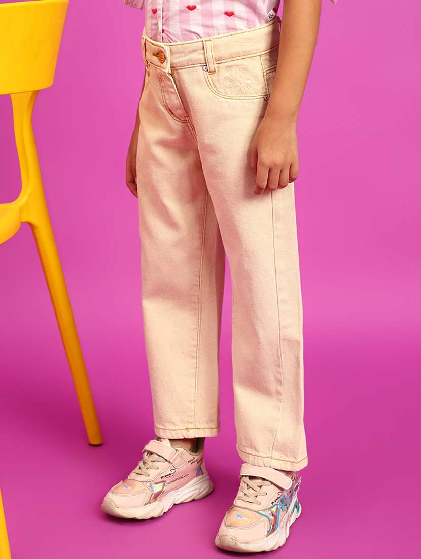 girls mid rise plain jeans - 21073851 -  Standard Image - 3