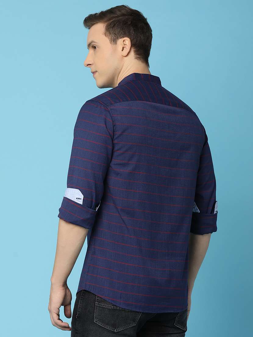 men striped cotton casual shirt - 21074058 -  Standard Image - 3