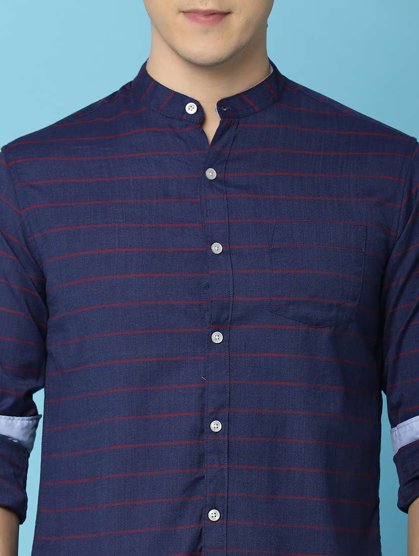 men striped cotton casual shirt - 21074058 -  Standard Image - 5
