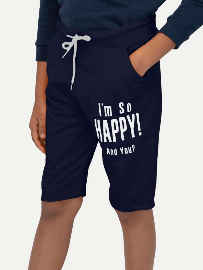 boys typographic casual shorts
