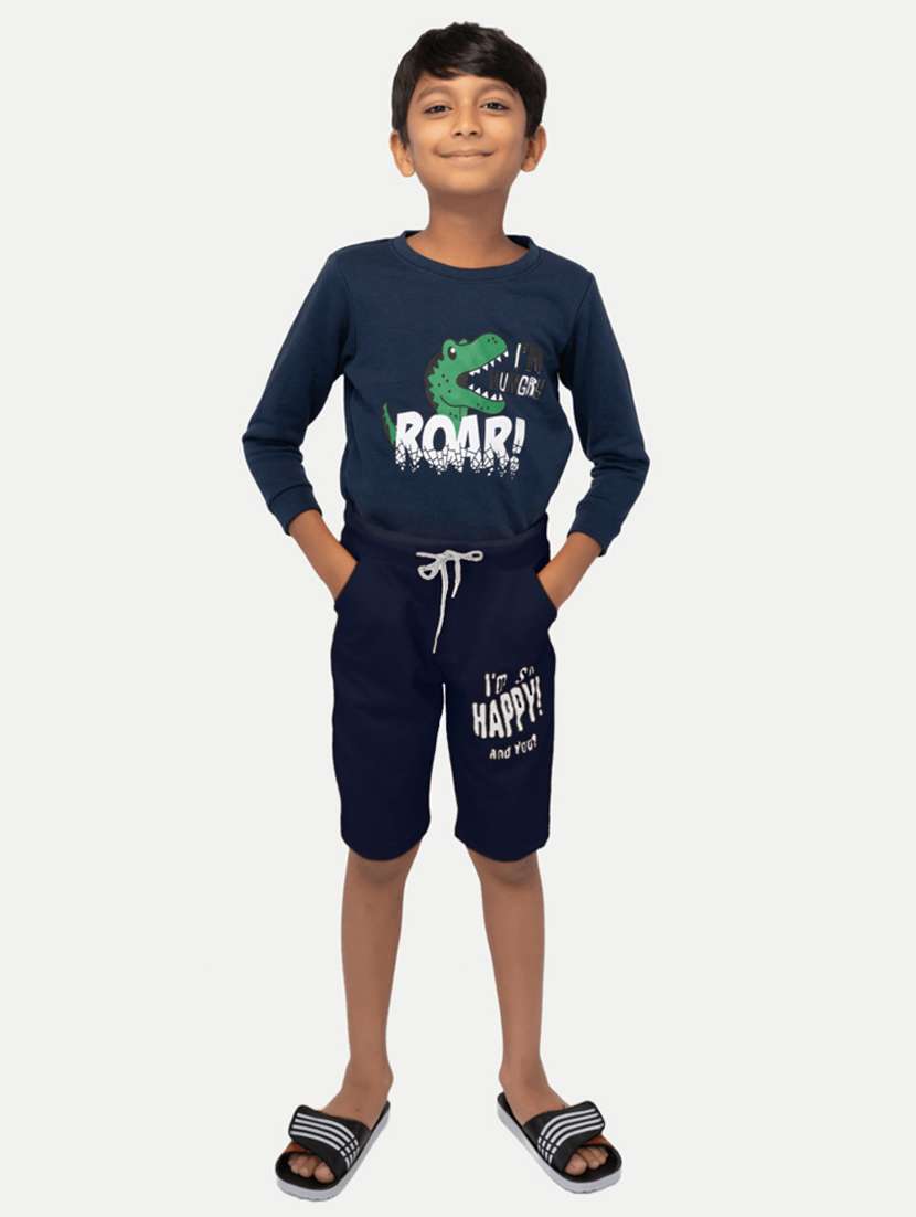 boys typographic casual shorts - 21074418 -  Standard Image - 3