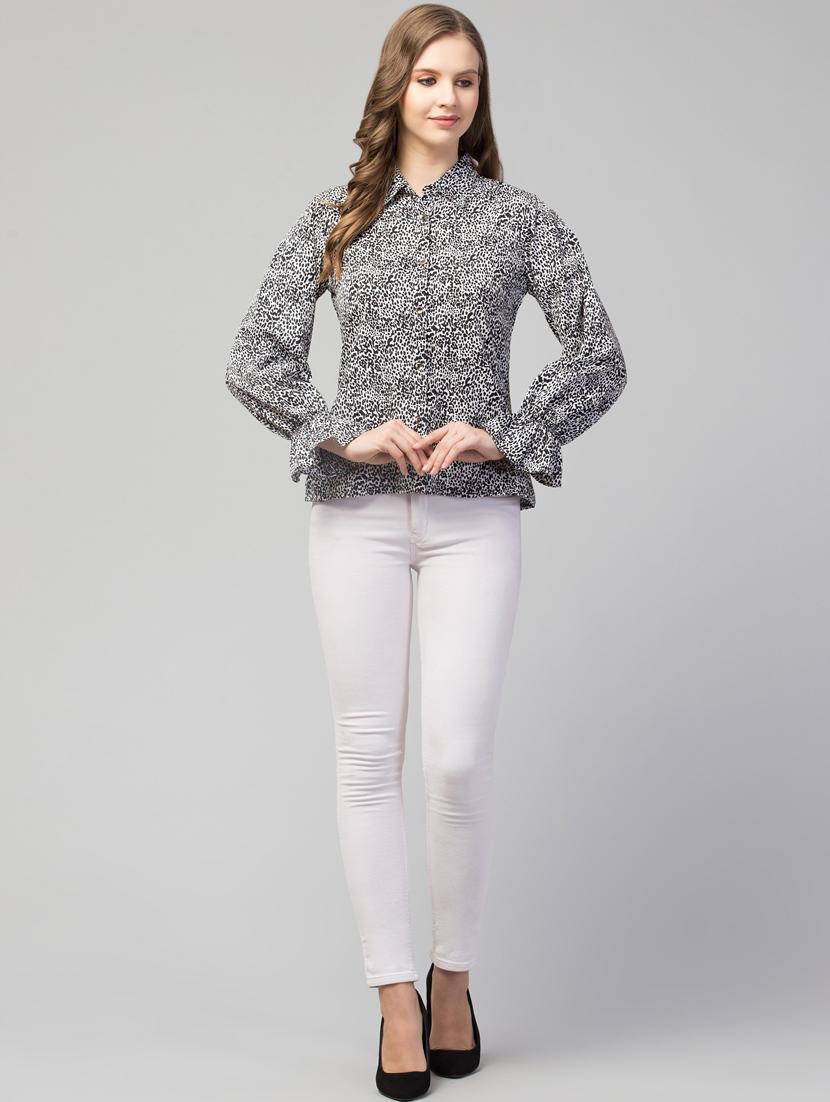 women white printed casual shirt - 21074459 - Standard Image - 3