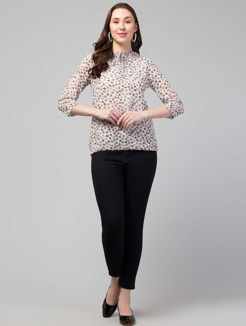 women white floral printed casual top - 21074517 -  Standard Image - 3