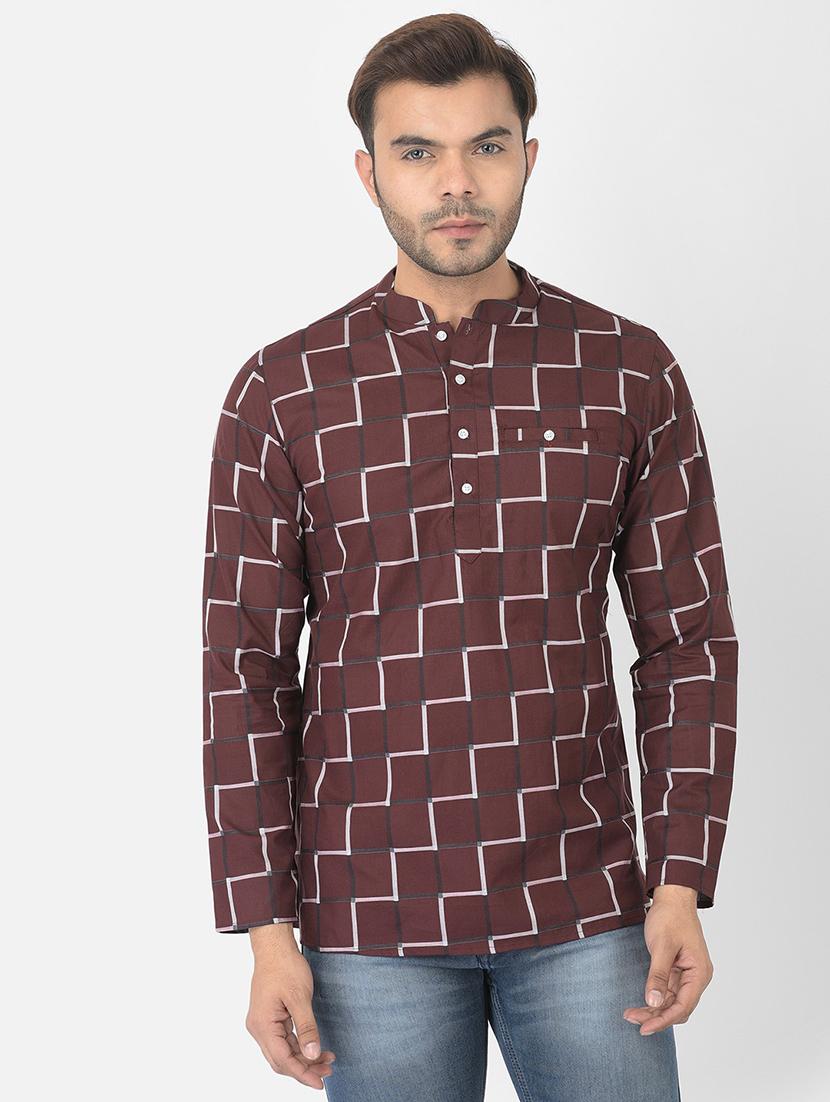 men printed short kurta - 21074785 - Zoom Image - 0