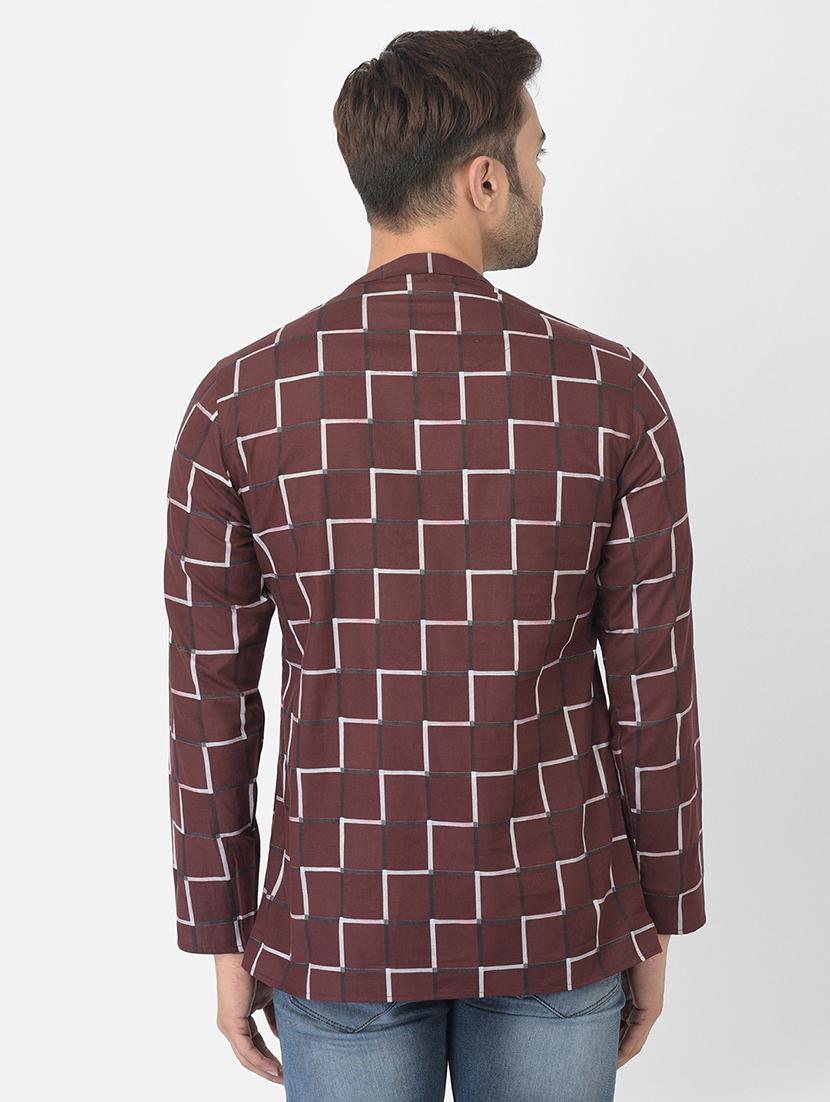 men printed short kurta - 21074785 - Standard Image - 3