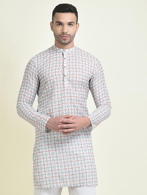 off white cotton short kurtas kurta - 21074958 - Standard Image - 0