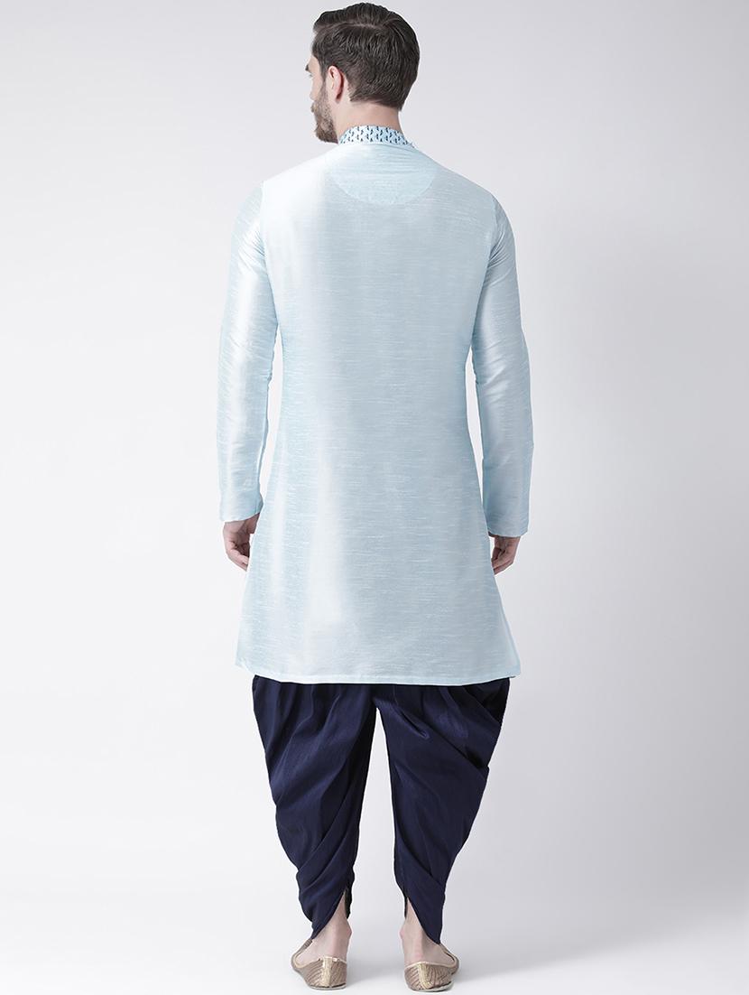 men mandarin neck long sleeves kurta - 21075550 - Standard Image - 3